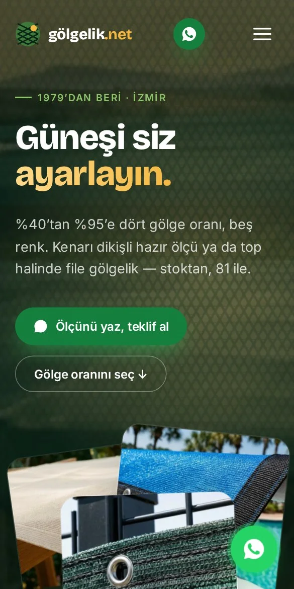 gölgelik.net — mobil görünüm