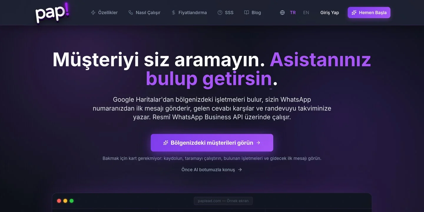 Paplead projesi — İzmir WebStore