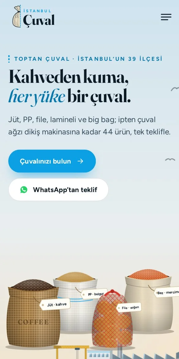 İstanbul Çuval — mobil görünüm