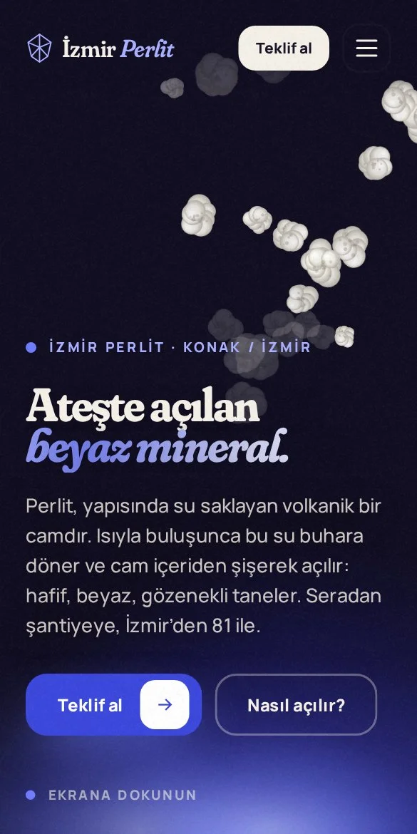 İzmir Perlit — mobil görünüm