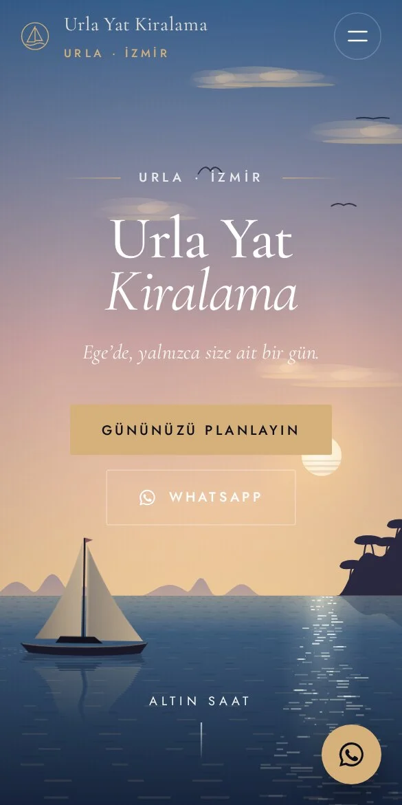 Urla Yat Kiralama — mobil görünüm